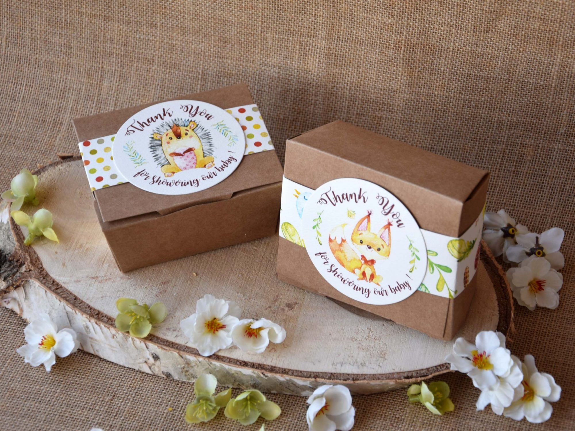 Personalized Baby Shower Favor Boxes