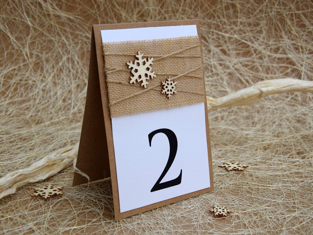 Winter Table Numbers