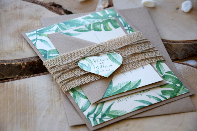 Greenery Wedding Invitations