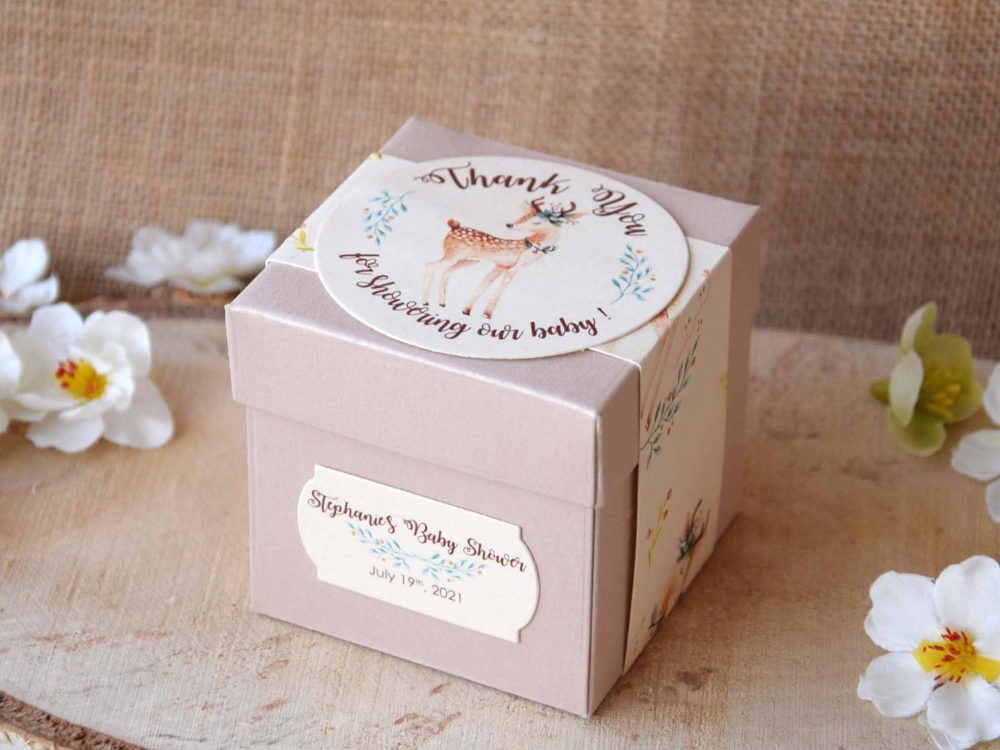 Custom Baby Girl Baby Shower Favor Boxes