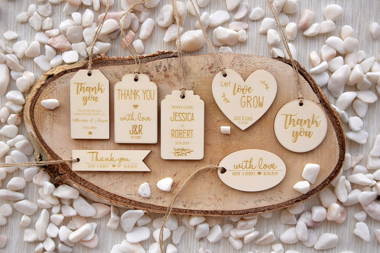 Wooden Favor Tags