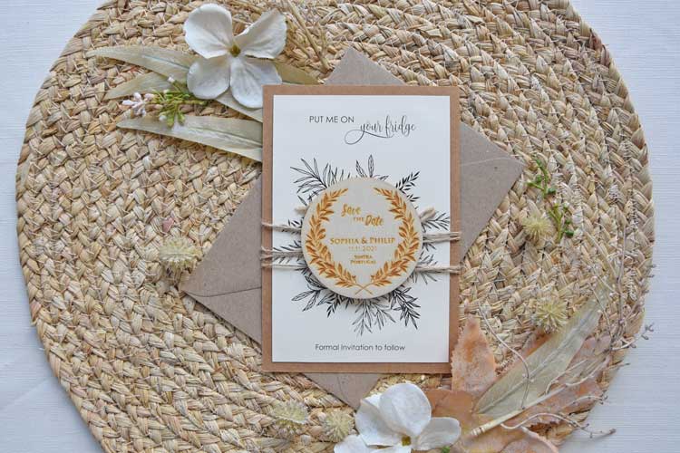 Unique Semi-Custom Save the Date Magnets