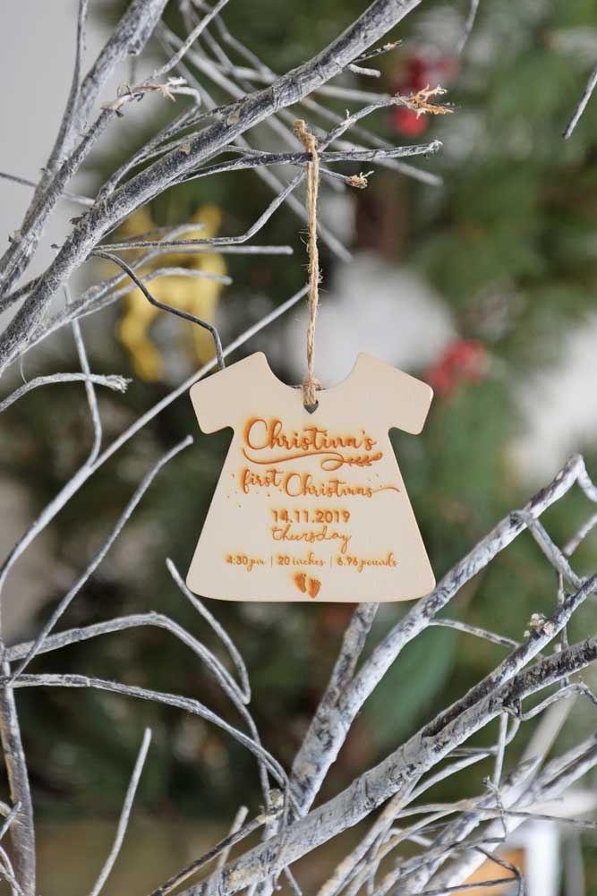 Baby Girl First Christmas Ornament