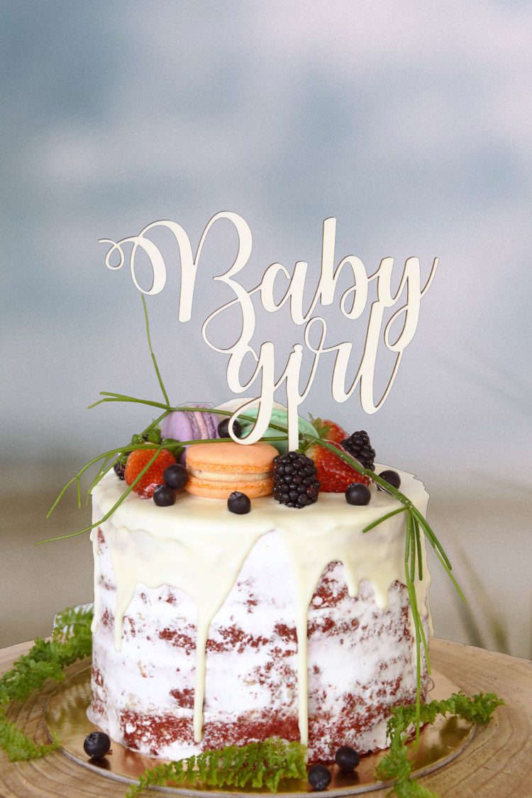 Baby Girl Cake Topper