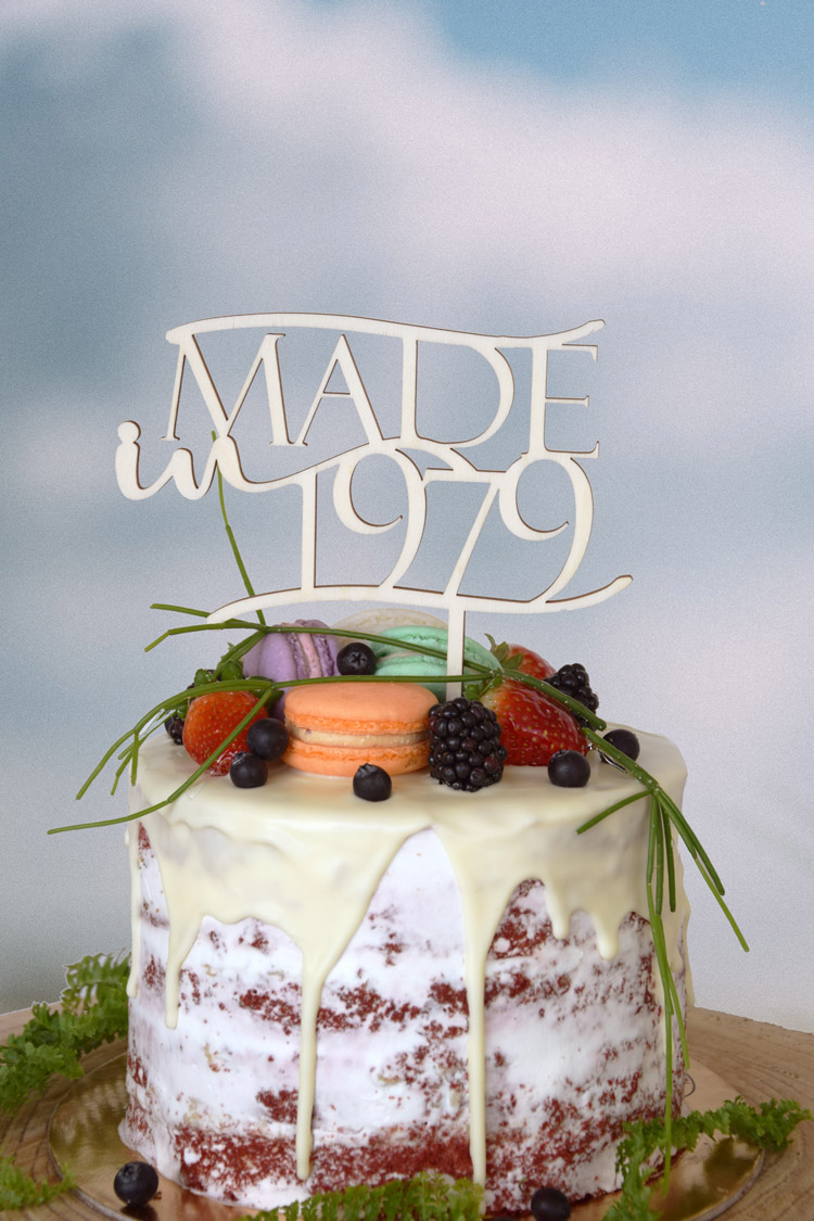 "Made in"Cake Toppers