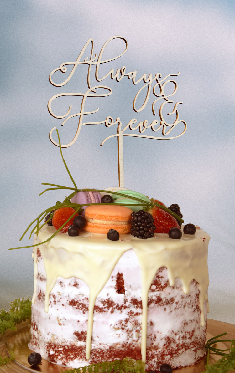 Always and Forever Cake Topper