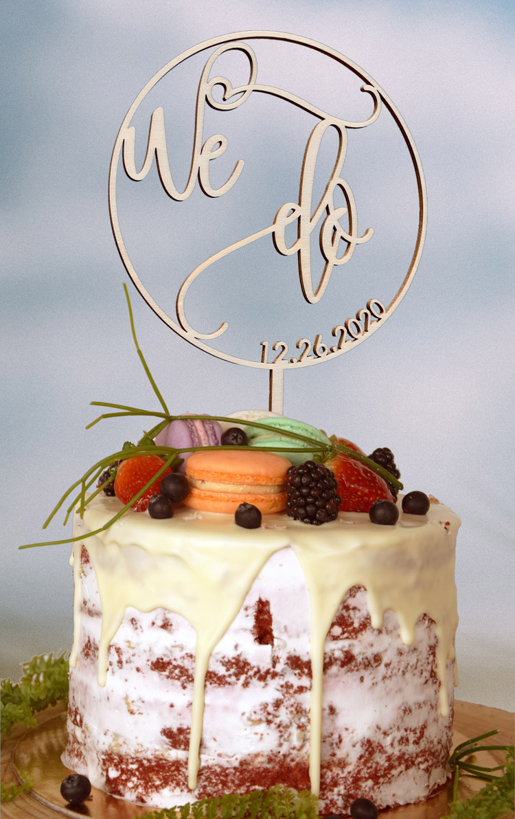 We Do Cake Topper
