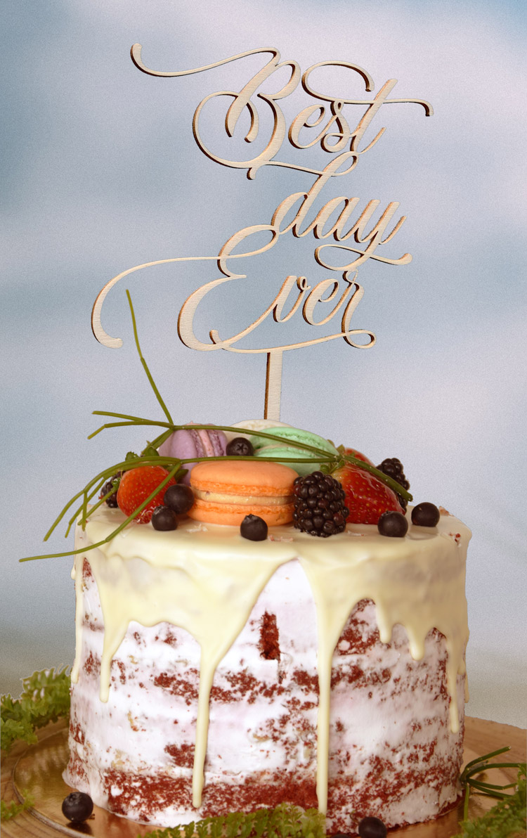 Best Day Ever Cake Topper