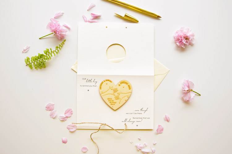 Personalized Pocket Hug with Card
