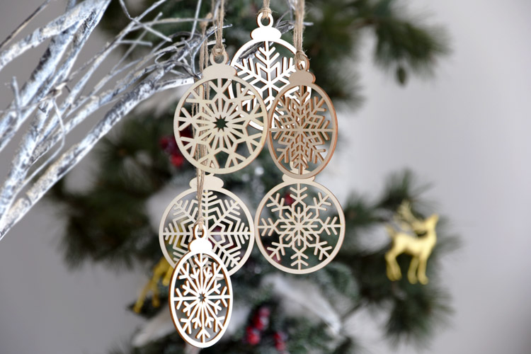 Snowflake Christmas Tree Ornament