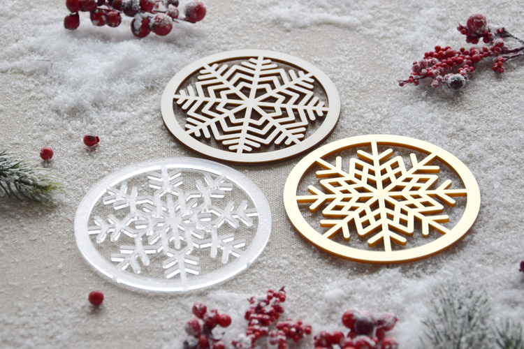 Snowflake Coasters