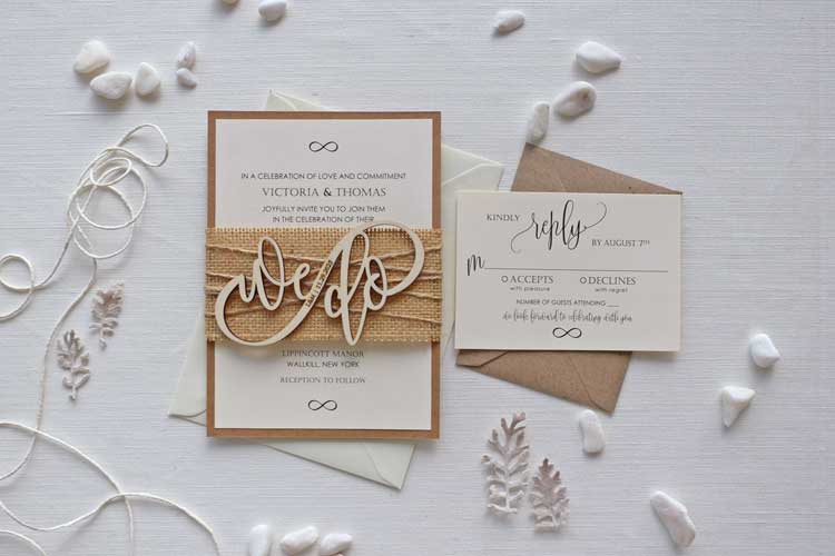 Romantic Infiniti We Do Wedding Invitation