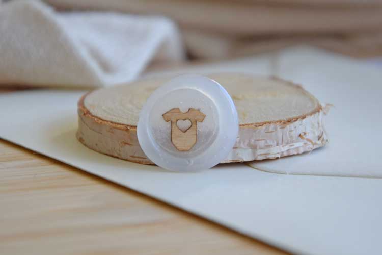 Wax Seals with wooden baby body shape