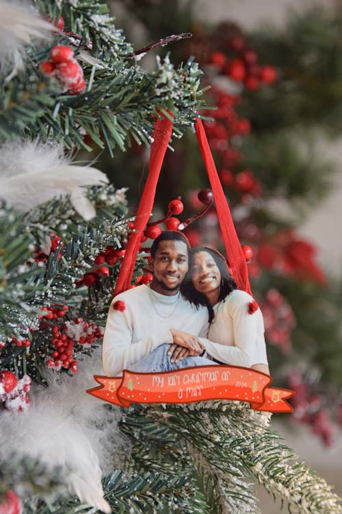 Custom Photo Christmas Ornament Cutout