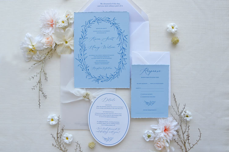 Jardin Voilé - Minimalist Wedding Invitation Suite