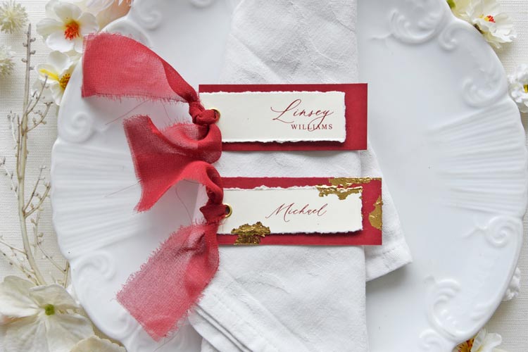 Orchad Grace Place Card – Ribbon Edition