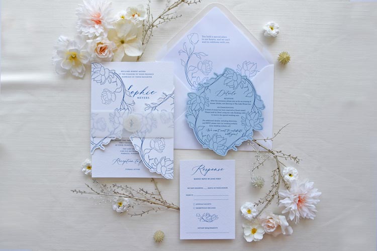 Petal Promise - Minimalist Wedding Invitation Suite