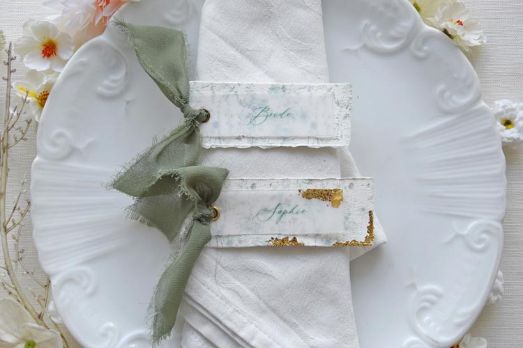 Wild Fern Place Card – Wood Edition