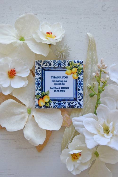 Amalfi Luce – Italian Tile-Pattern Magnet Favor