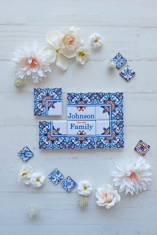 Rua das Flores - Puzzle Tile Magnet Set