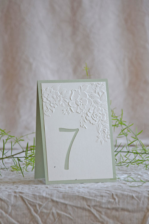 Camelia Bloom Table Number