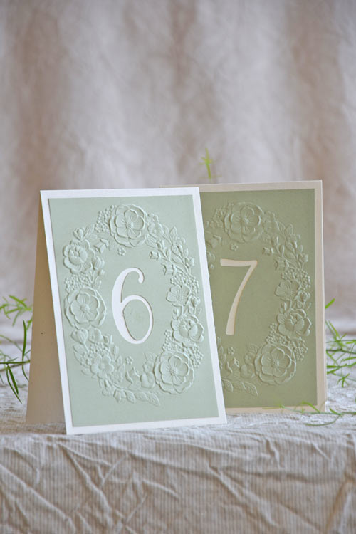 Camélia Garden Table Number - Sage