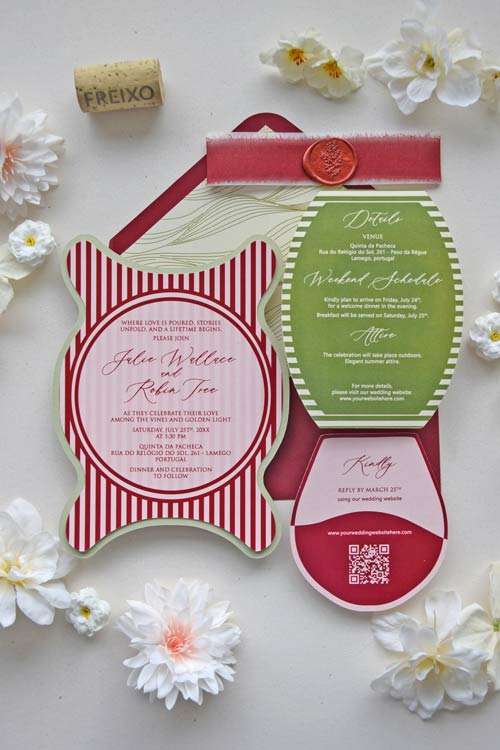 Pinhão Wedding Invitation Suite