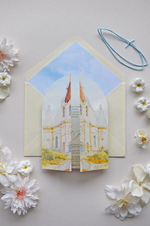 Sameiro Wedding Invitation Suite - Custom