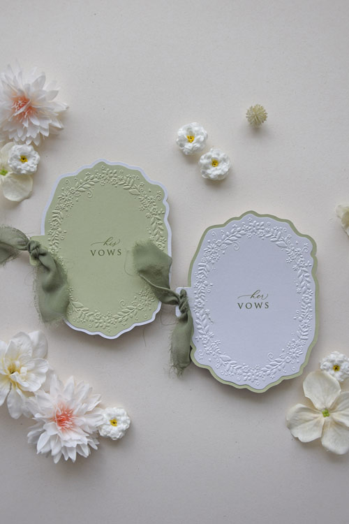 Emerald Devotion Wedding Vow Books Set